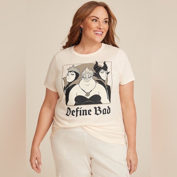 Disney Tops - Maurice’s Disney Plus Size Define Bad Classic Fit Graphic t Shirt Size 0X